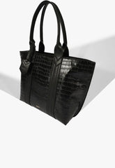 BOLSA SHOPPING NAY CROCO PRETA S 50015 0839 0001 SCHUTZ